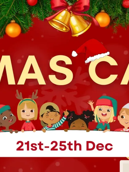 Another part of our Christmas Carnival poster, showing the event dates from the 21st to the 25th of December.