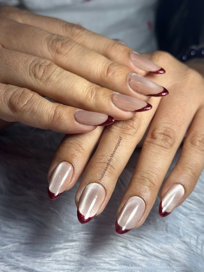 This almond-shaped French manicure is one of my all-time favorites.