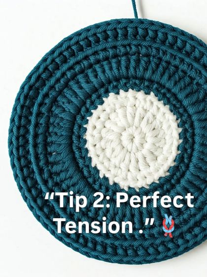 Want to crochet like a pro? Here are three quick tips. Use a stitch marker, practice your tension to avoid stitches that are too tight or too loose, and experiment with new color combinations.