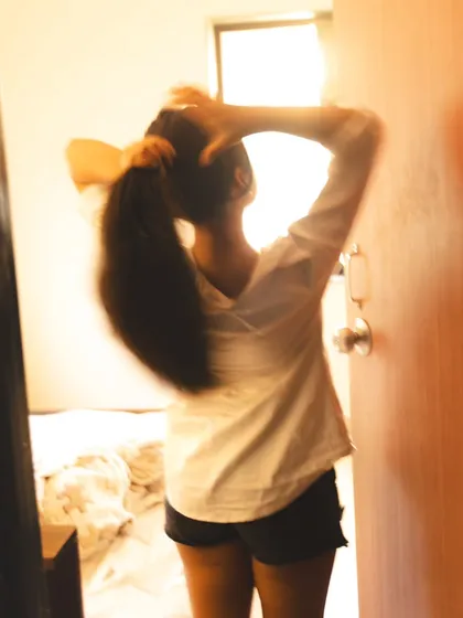 A creative shot using motion blur to capture the feeling of a fleeting, private moment.