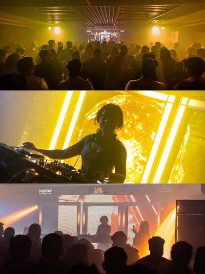 Opening for Parra for Cuva was a career highlight. This collage shows the incredible atmosphere at the gig, with a packed floor and amazing visuals. It's moments like these, sharing the stage with my heroes, that fuel my passion.