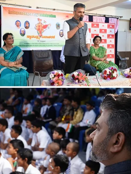 Speaking to the students, staff, and parents at Samarthanam Trust. I shared my thoughts on how their 'super abilities' are an inspiration to us all.