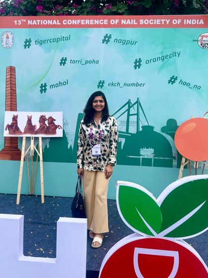 Attending Onychocon 2024, the national conference of the Nail Society of India. Nail health is a specialized and important area of dermatology.