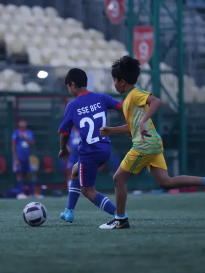 Action from the SSE BFC Champions League, where our young players get valuable match time.