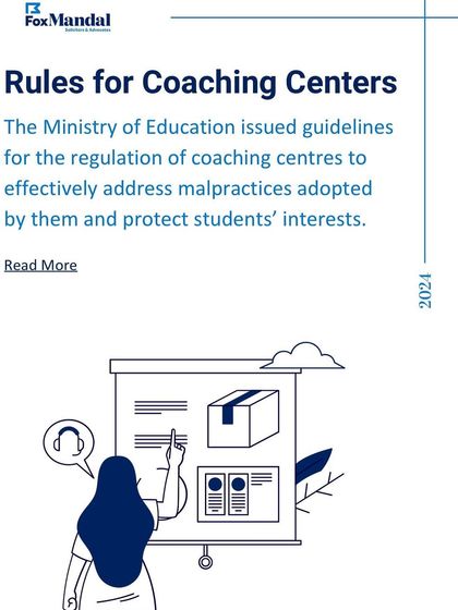 Part of our 2024 legal recap, this graphic highlights the new rules issued by the Ministry of Education for coaching centers. We analyze regulations designed to address malpractices and protect student interests.