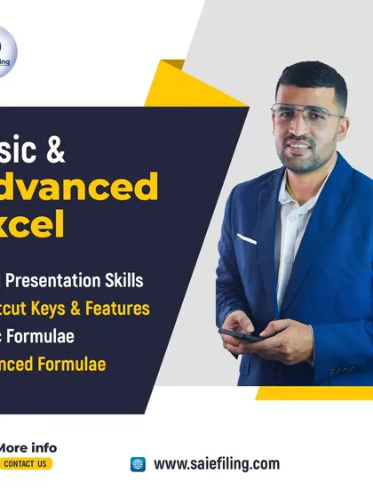 From basic formulas to advanced presentation skills, our Excel course is designed to make you a proficient user. We cover essential shortcut keys and features that will improve your efficiency and data management capabilities.