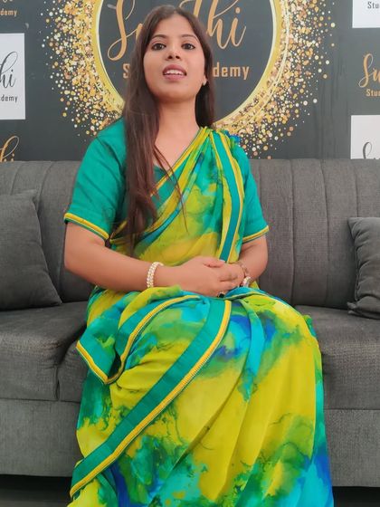 Ready for a day of teaching and draping. My personal saree style is a blend of tradition and practicality.