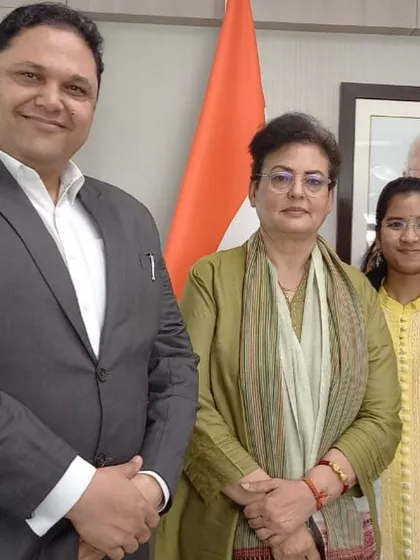 With the honorable Chairperson of the National Commission for Women, Ms. Rekha Sharma, during the consultation on criminal law review. Such collaborations are essential for creating effective and balanced legislation.