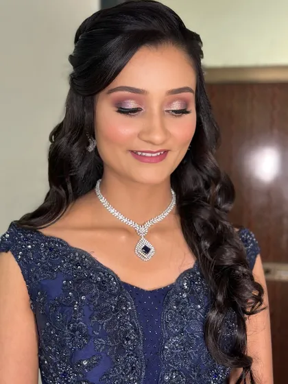The complete look, perfect for any evening event, from a cocktail party to a reception.