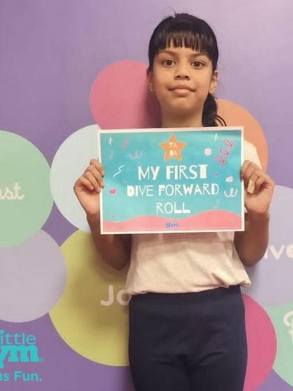 Celebrating another one of our amazing grade schoolers who nailed her first dive forward roll. Her focus and practice are truly paying off. Congratulations on this wonderful milestone.