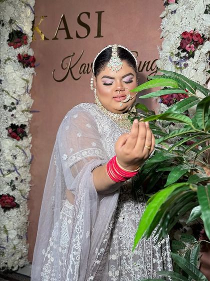 Another shot of this gorgeous bride. The soft lavender eyeshadow and glowing skin look stunning.