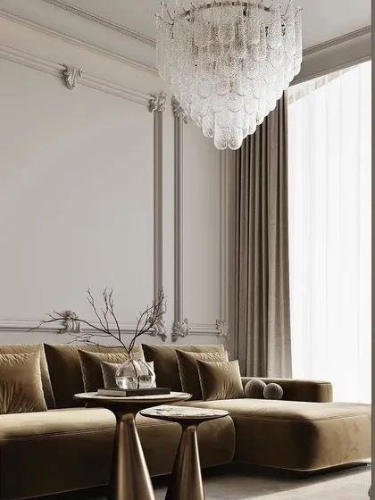 A 3D render focusing on the natural light from the window and how it interacts with the furniture and decor. We use these to plan lighting and mood.