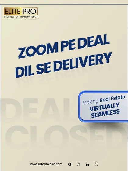 This is our promise: "Zoom pe deal, Dil se delivery." We leverage technology to make real estate transactions seamless and virtual, but our commitment to transparent, heartfelt service is what truly sets us apart. We make selling your property easier than ever.