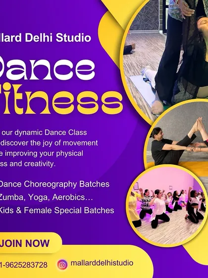 Ready to join the fun? We offer a wide range of dynamic dance and fitness classes, including Dance Choreography, Zumba, Yoga, and Aerobics. We also have special batches for kids and women, so there's a spot for everyone.