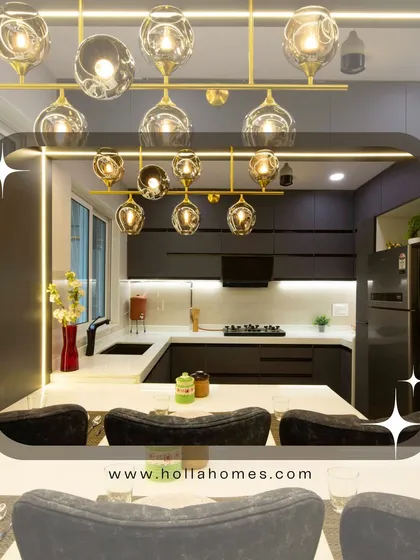A complete look at this beautiful modular kitchen, designed for both style and functionality.