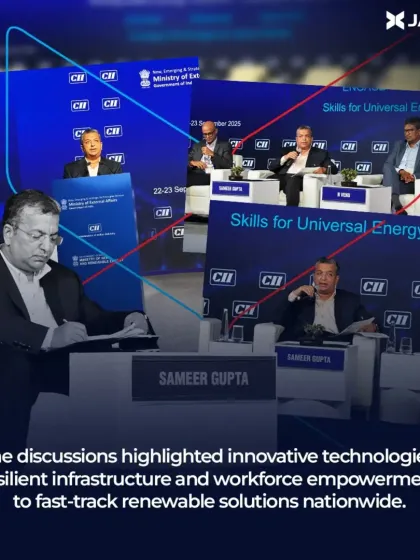 At the CII IECE, discussions highlighted the need for innovative technologies, resilient infrastructure, and workforce empowerment to fast-track renewable solutions. This collage captures our Chairman contributing to these vital conversations on building a sustainable energy ecosystem.
