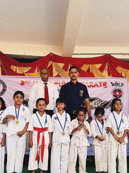 Our young female warriors with their medals after the 2nd HPKA Championship. I am incredibly proud of their performance and courage.