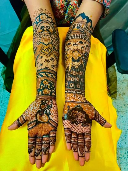 Kanha Mehandi - Bridal Mehndi Custom Storytelling & Portrait Mehndi photo 23