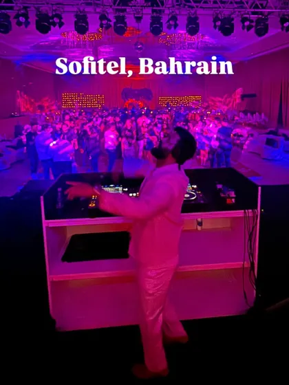 This is the moment I live for. Commanding the energy of a massive crowd at a high-stakes event at the Sofitel in Bahrain. This is the scale and vibe I bring to make your corporate event feel like a world-class concert.