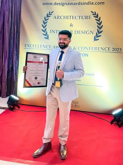 A milestone in our journey. We were honored to receive the Architecture & Interior Design Excellence Award for "Creative & Futuristic Interior Design Firm of the Year 2023."
