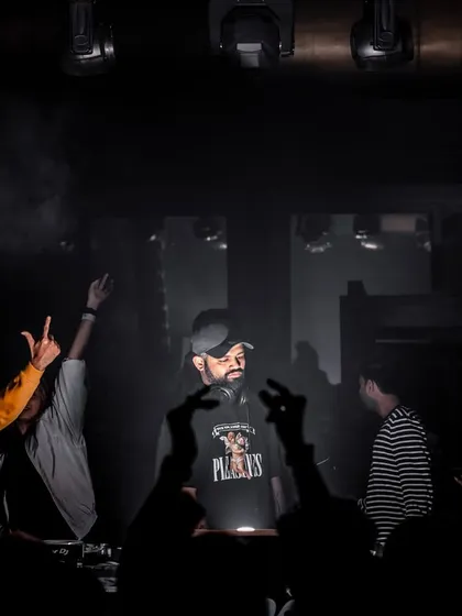 A shot from a packed club in Delhi, with hands in the air. The energy in the capital is always next-level.