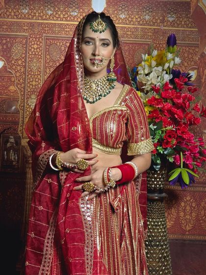 Timeless Red & Maroon Bridal Lehengas photo 18