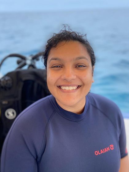 The smile says it all. Another successful and happy diver after exploring the wonders of Lakshadweep.