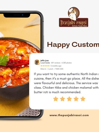 Thank you, Jeffin, for calling us a must-go place for authentic North Indian cuisine. We're glad you enjoyed the flavourful and delicious dishes, top-class service, and our recommended Chicken Tikka with Butter Roti.