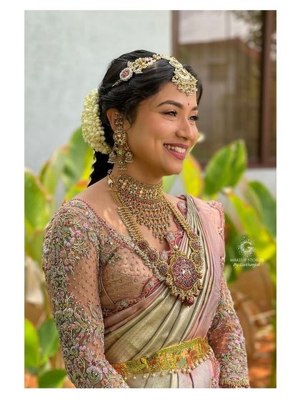 Additional views showcasing the variety and detail of my heirloom bridal sarees. Each image captures a different angle, moment, or detail, from full portraits to close ups of the fabric and embroidery, illustrating the complete story of each bride's custom creation.