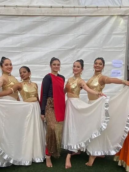 Posing with my talented dancers backstage during the Meghalaya statehood show. Their dedication and energy were incredible throughout the production.