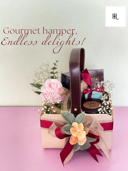 Gourmet hamper, endless delights. This mini hamper is a thoughtful gift for birthdays, thank yous, or just because.