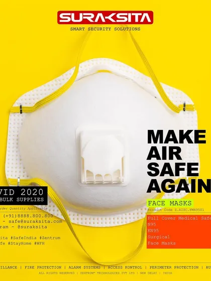 Ensuring clean air for your team is critical. We supply a range of high-filtration face masks, including N95 and KN95 models, designed to protect against airborne particles. These masks are available for bulk supply to equip your entire workforce, from frontline staff to office personnel.