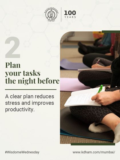 Planning your tasks the night before can significantly reduce morning stress. A clear plan provides structure and improves productivity throughout the day.