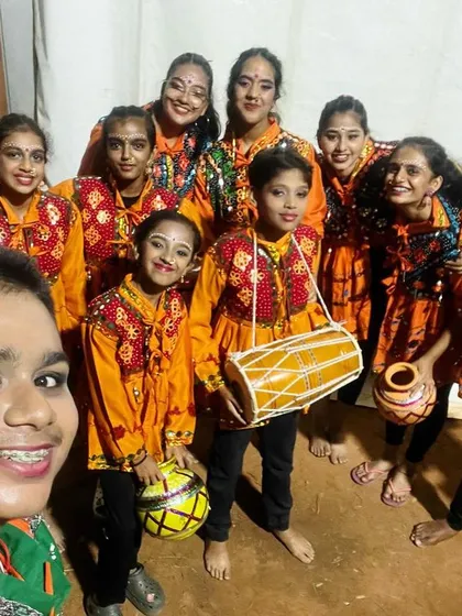A backstage selfie before the big performance. The excitement and smiles show the strong bond our students share as they get ready to represent our studio on stage.