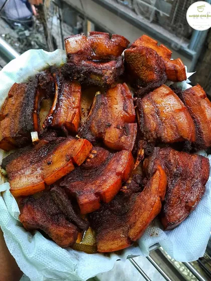 A plate of my newly introduced pork ribs, fried to perfection.