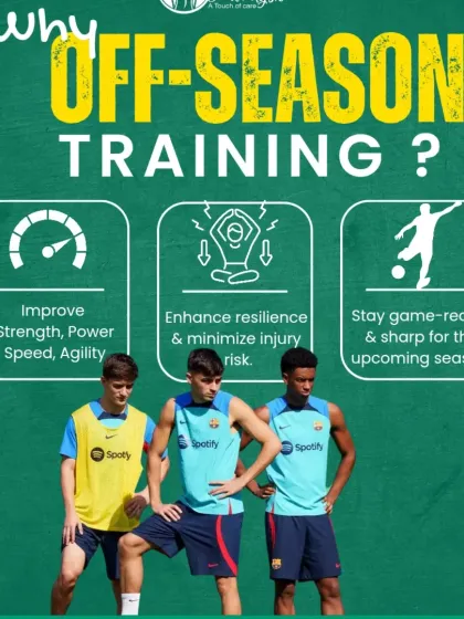 Why is off-season training so important? It's the time to improve strength, power, and speed, enhance resilience to minimize injury risk, and stay game-ready for the upcoming season.