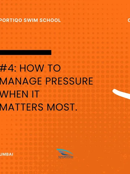 Life lesson number four: How to manage pressure when it matters most, a crucial skill for competition and for life.
