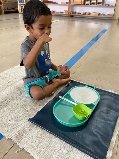 Siksha Montessori - Montessori Preschool & Kindergarten (Ages 2.5-6) Practical Life: Building Independence photo 8