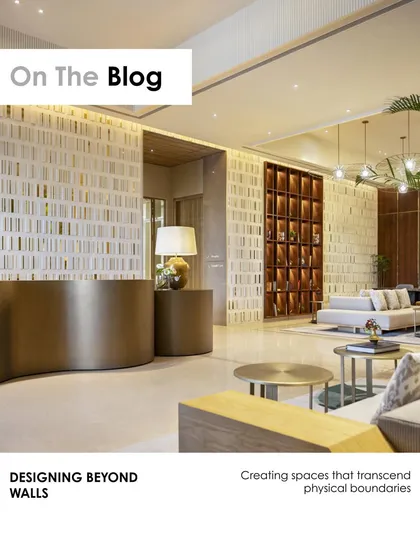Our blog post on "Designing Beyond Walls" explores how to create spaces that transcend physical boundaries. We believe in rethinking walls as frames, not confines, and blurring the line between inside and outside to design for a true sense of belonging.