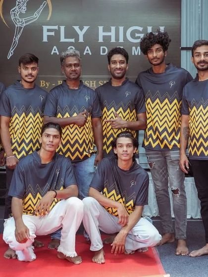 The full Fly High Academy coaching team, ready to help you achieve your gymnastics goals.