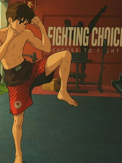 This anime-style art embodies the fighting spirit we instill. It's about being ready, disciplined, and choosing to fight for your goals.