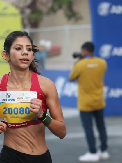 A race photo showing the focus required to maintain pace. Every race is an opportunity to test your limits and see how far your training has taken you.