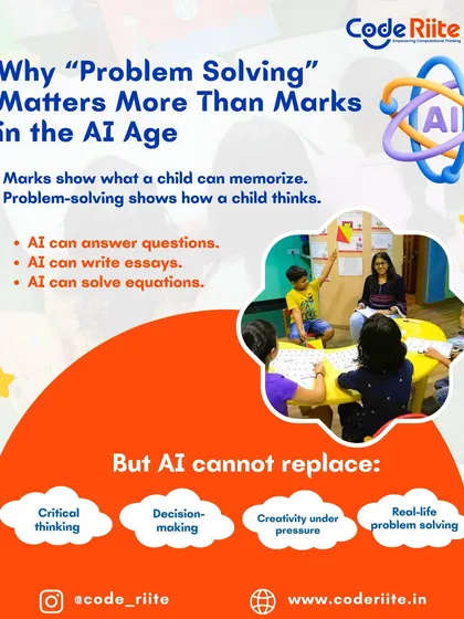 This graphic explains a core belief behind my program. In an age where AI can provide answers, I focus on teaching skills that cannot be replaced: critical thinking, decision-making, and real-life problem-solving. My goal is to prepare children to think beyond technology, not just use it.