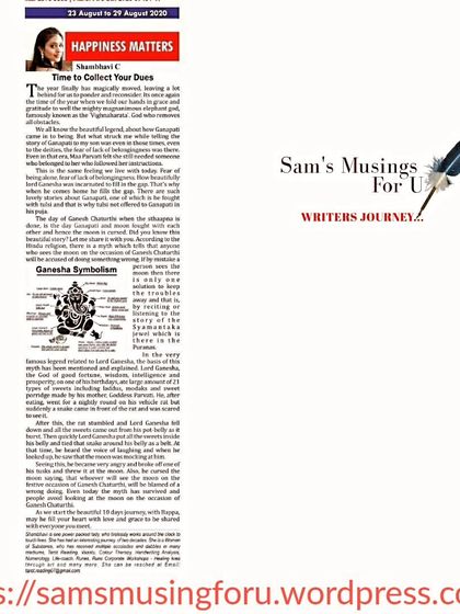 Shambhavi - Workshops & Public Speaking Words of Wisdom: My Books & Columns photo 32