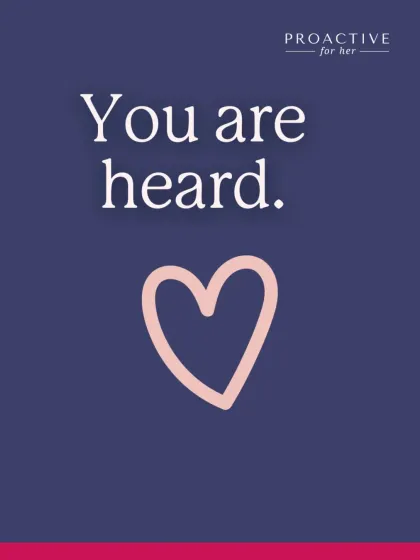 You are heard. Our consultations are conversations where your voice is the most important one in the room.