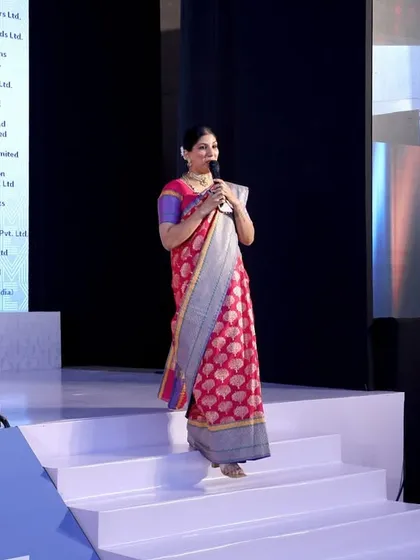 Walking the stage during the MATEXIL awards. I utilize the entire stage to maintain a dynamic presence, ensuring the event never feels static or dull.