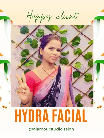 Peace and a happy smile from this client after her Hydra Facial. Her skin looks amazing.