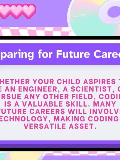 Coding prepares children for future careers. Whether they want to be an engineer, a scientist, or an artist, understanding technology is a valuable and versatile asset.