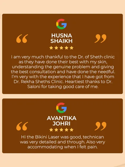Your trust is our greatest achievement. Here are reviews from clients who have experienced our laser hair reduction services, highlighting our thorough, accommodating, and effective approach to care.
