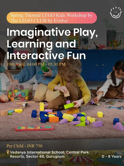 A LEGO workshop that promotes imaginative play and interactive fun for kids up to 8 years old.